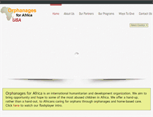 Tablet Screenshot of orphanagesforafrica.org